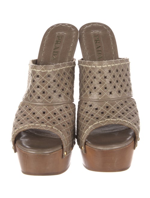 Prada Leather Slides