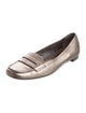 Prada Embossed Leather Lasercut Accents Loafers