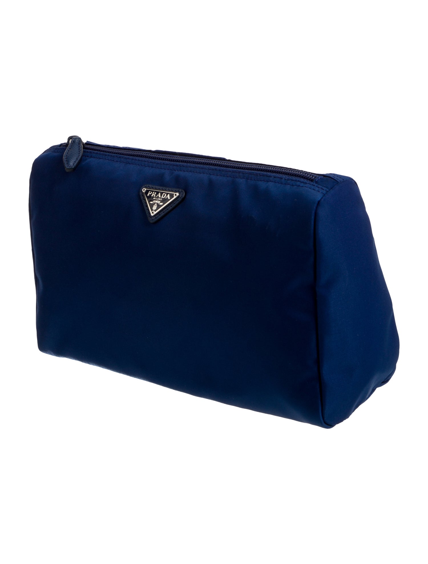 Prada Enameled Metal Triangle Clutch