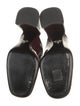 Prada Patent Leather Tassel Accents Mules