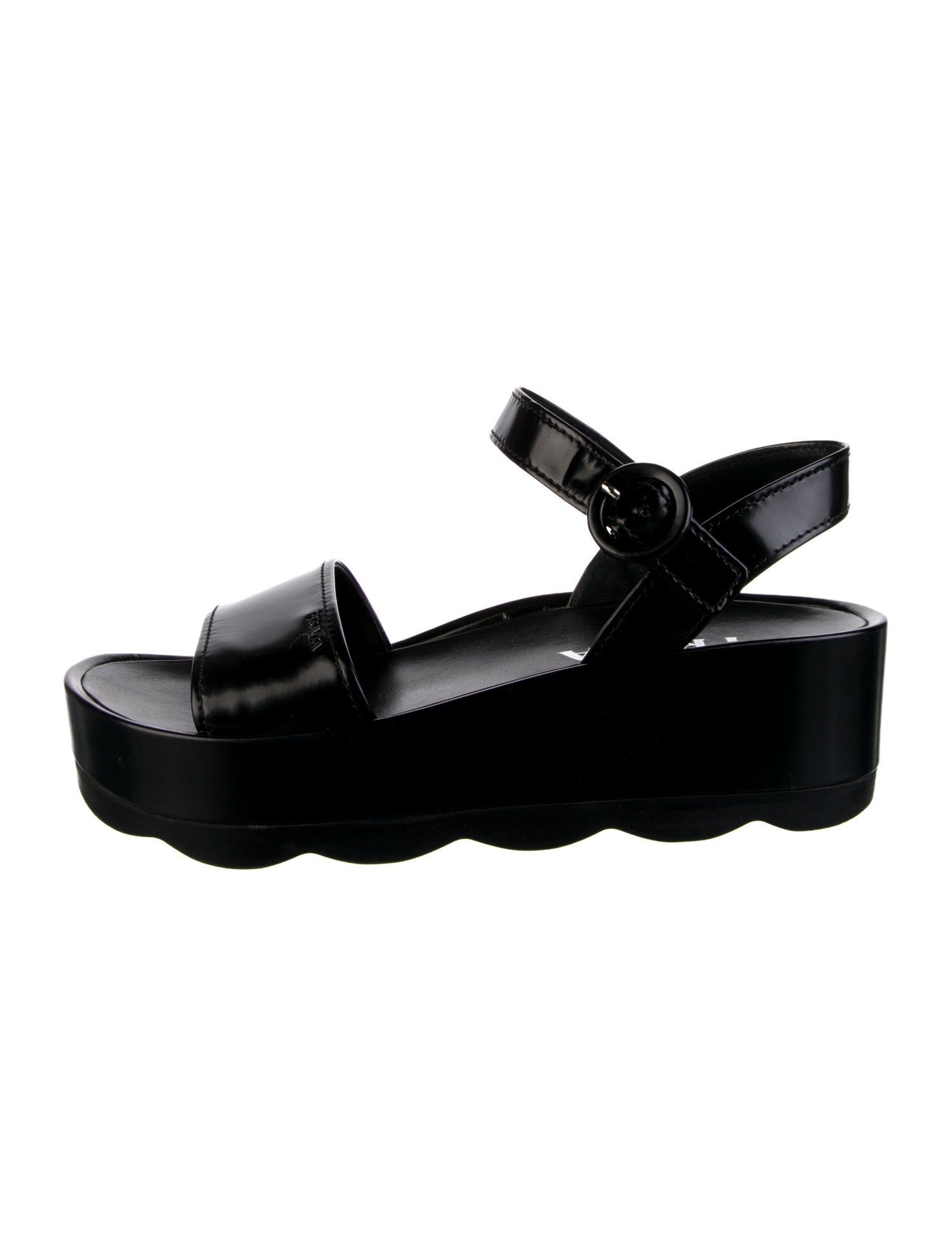Prada Leather Slingback Sandals