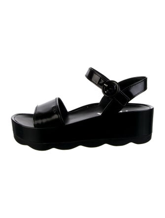 Prada Leather Slingback Sandals