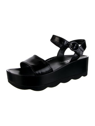 Prada Leather Slingback Sandals
