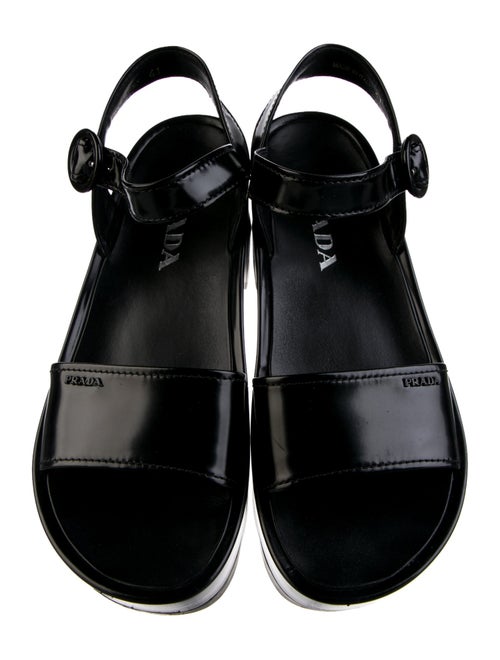 Prada Leather Slingback Sandals