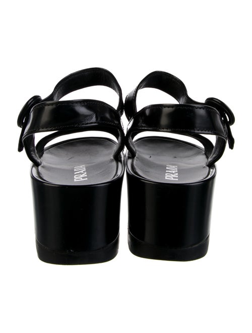 Prada Leather Slingback Sandals