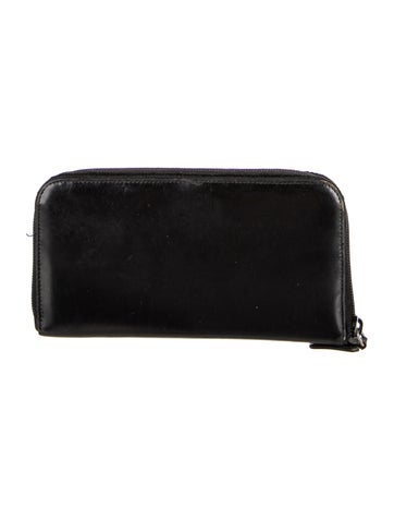 Prada Wallets Spazzolato Leather Continental Wallet