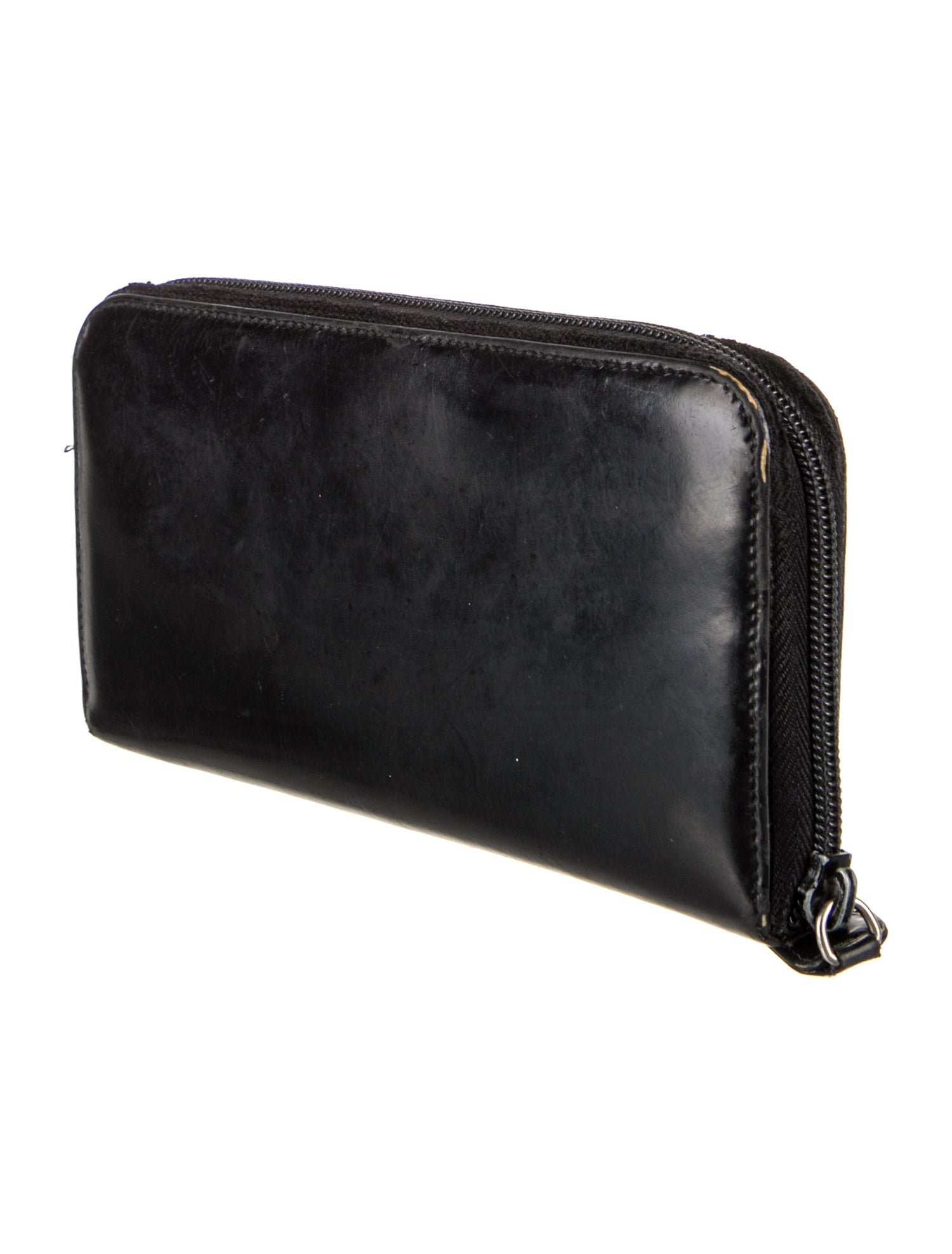 Prada Spazzolato Leather Continental Wallet