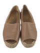 Prada Leather Whipstitch Trim Espadrilles