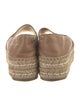 Prada Leather Whipstitch Trim Espadrilles