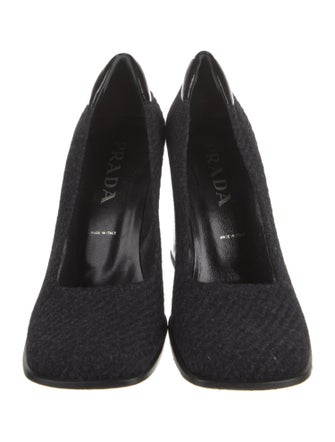 Prada Leather Trim Embellishment Pumps