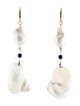 Prada Pearl & Shell Drop Earrings
