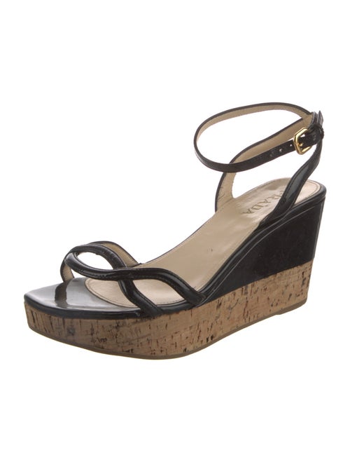 Prada Patent Leather Slingback Sandals