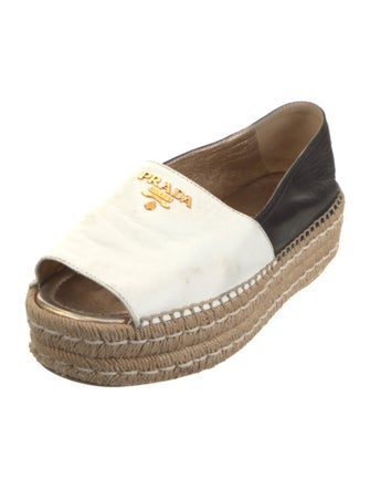 Prada Leather Espadrilles