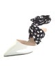 Prada Patent Leather Polka Dot Print Mules