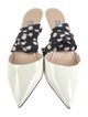 Prada Patent Leather Polka Dot Print Mules