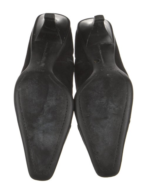 Prada Suede Chain-Link Accents Boots