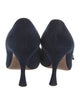 Prada Suede Bow Accents Pumps