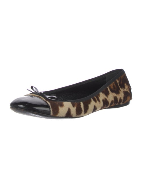 Prada Ponyhair Animal Print Ballet Flats