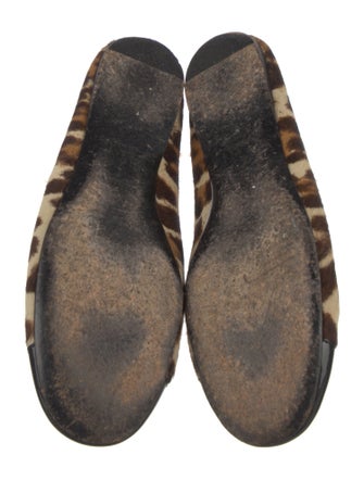 Prada Ponyhair Animal Print Ballet Flats