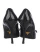Prada Patent Leather Bow Accents Pumps