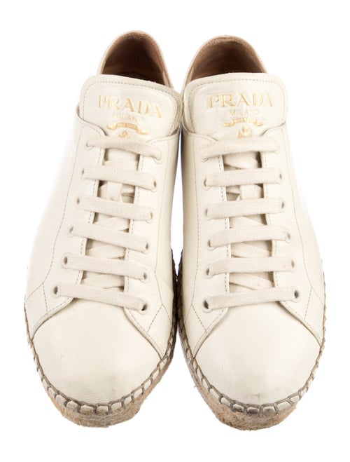 Prada Leather Espadrilles