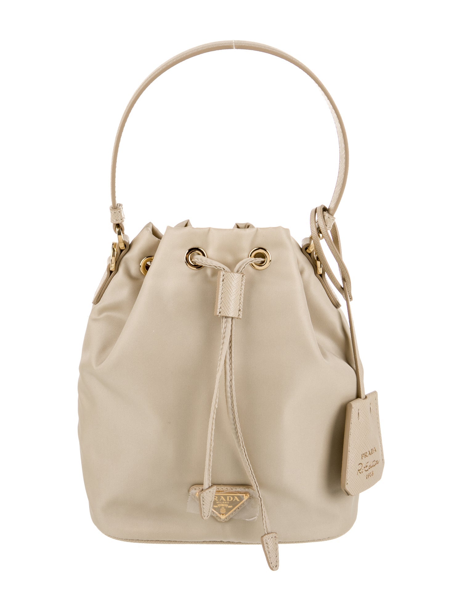 Prada Enameled Metal Triangle Re-Edition 1978 Mini