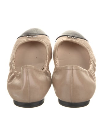 Prada Leather Ballet Flats