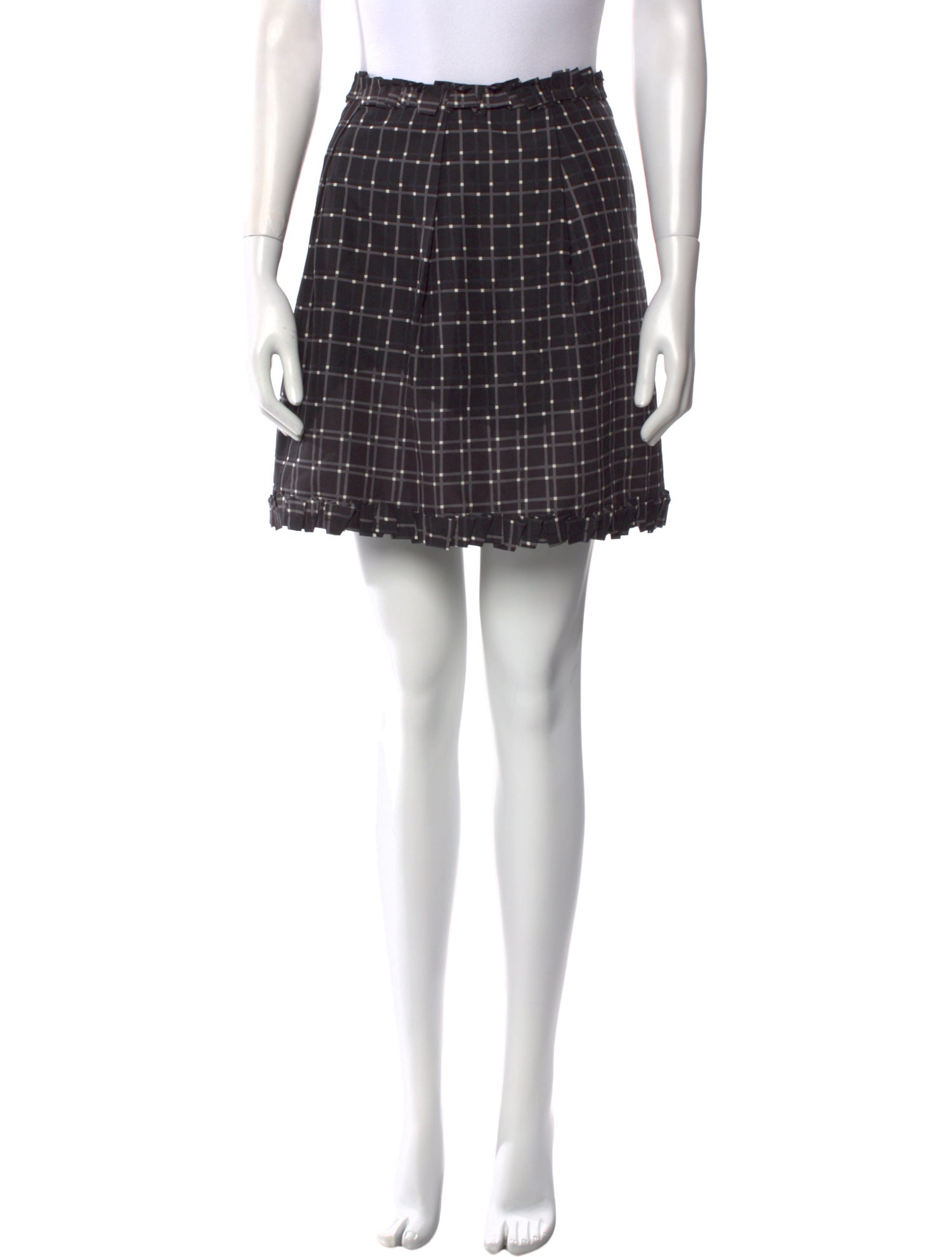 Prada Vintage 1999 Silk Mini Skirt