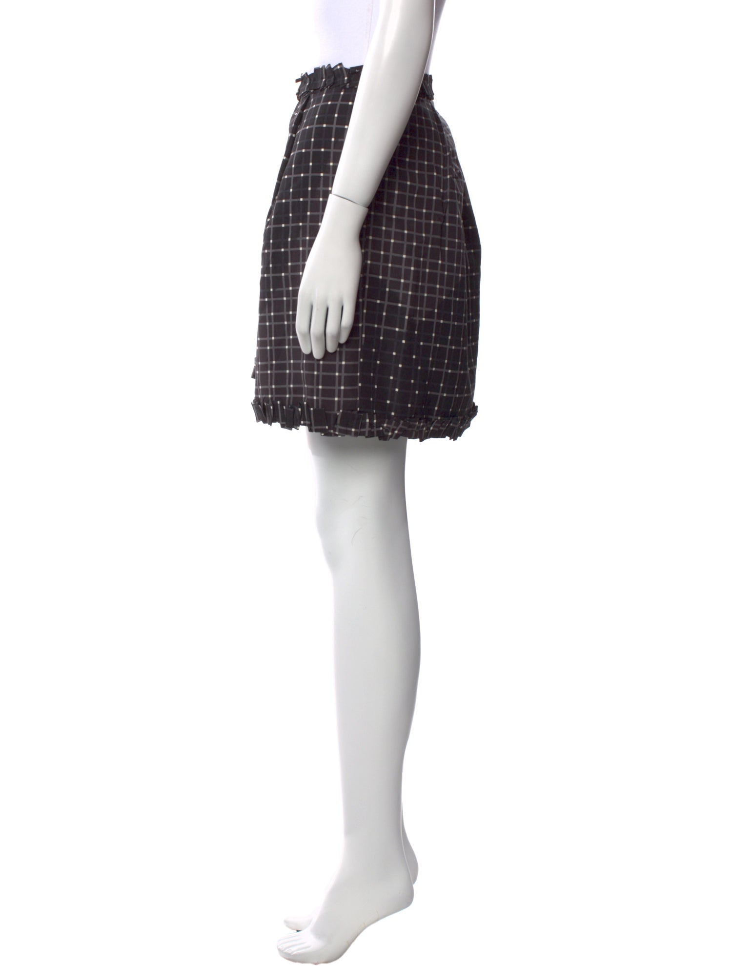 Prada Vintage 1999 Silk Mini Skirt