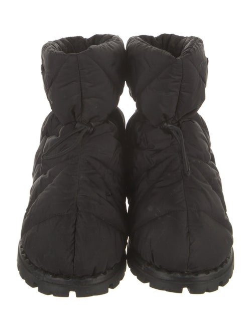 Prada Nylon Lace-Up Boots