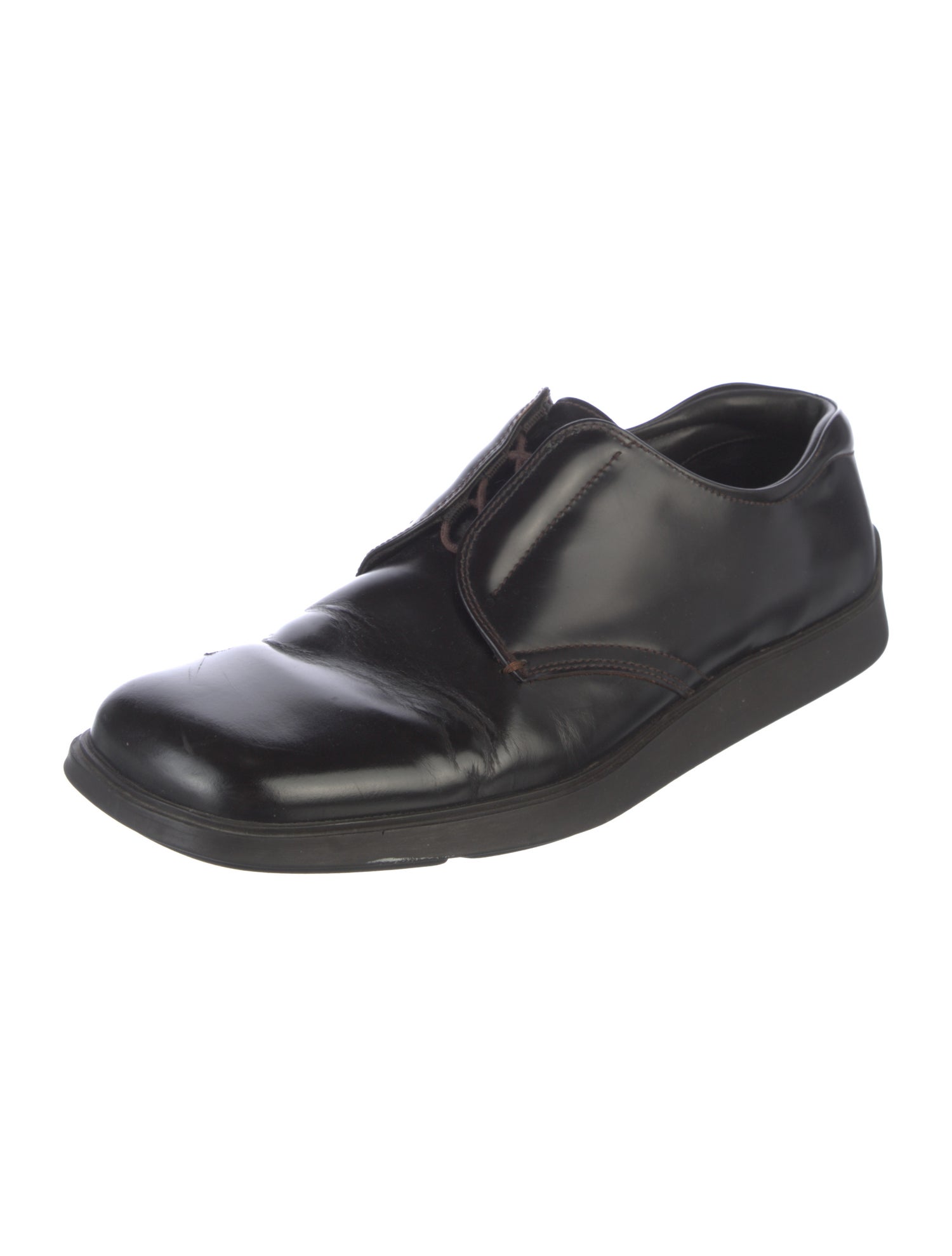 Prada Leather Derby Shoes