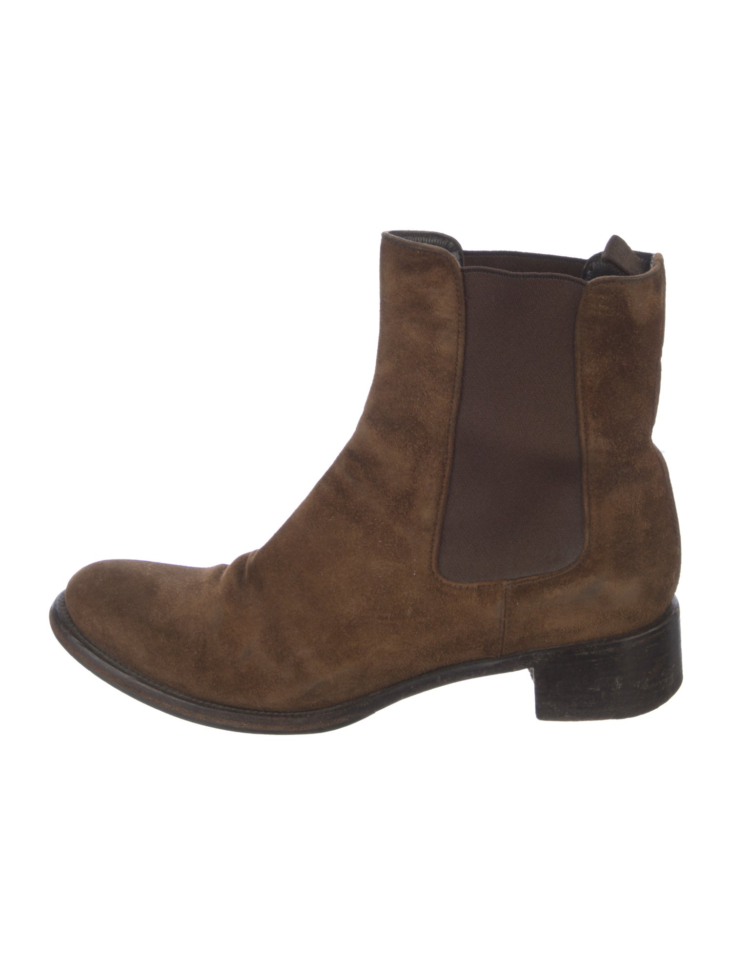 Prada Suede Chelsea Boots