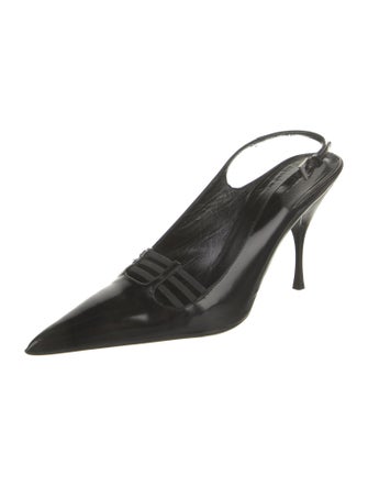 Prada Leather Slingback Pumps