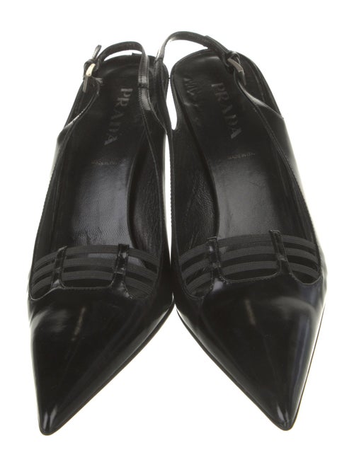Prada Leather Slingback Pumps