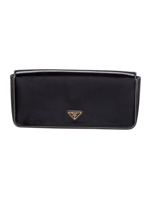 Prada Saffiano Vernice Leather Clutch