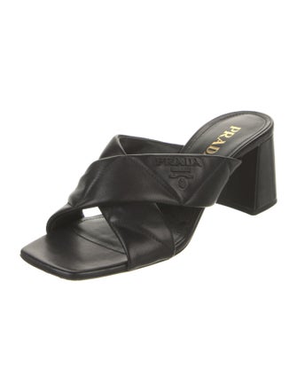Prada Leather Slides
