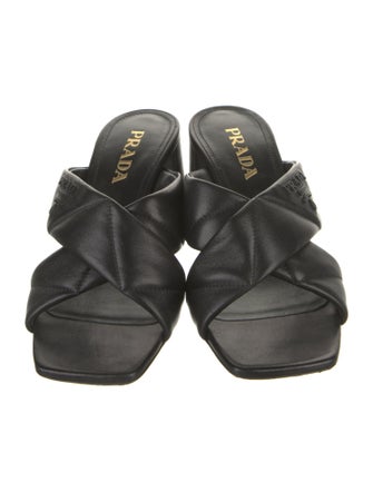 Prada Leather Slides