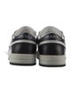 Prada Enameled Metal Triangle Leather Sneakers