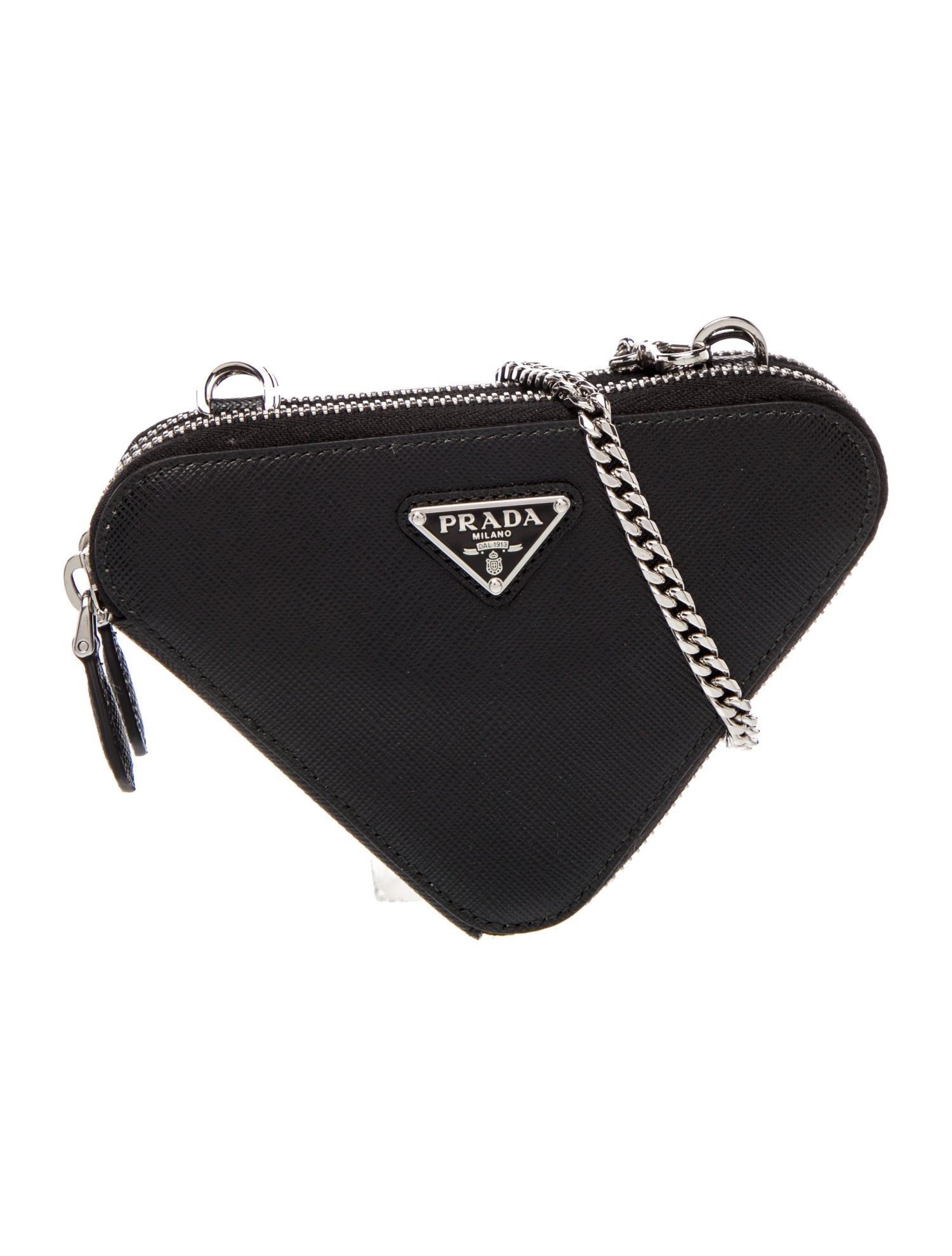 Prada Saffiano Leather Triangle