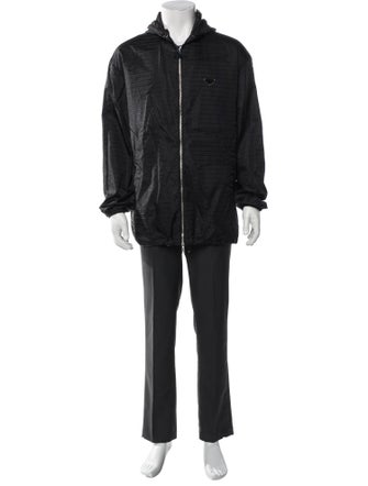 Prada 2023 RE-Nylon Hooded Windbreaker Overcoat