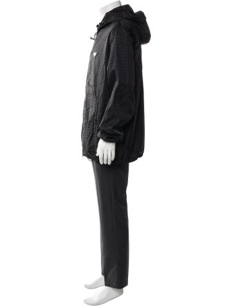Prada 2023 RE-Nylon Hooded Windbreaker Overcoat