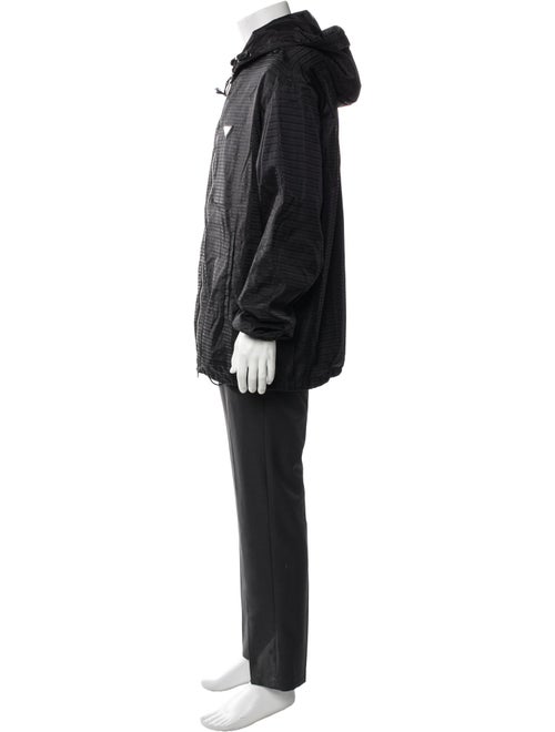 Prada 2023 RE-Nylon Hooded Windbreaker Overcoat