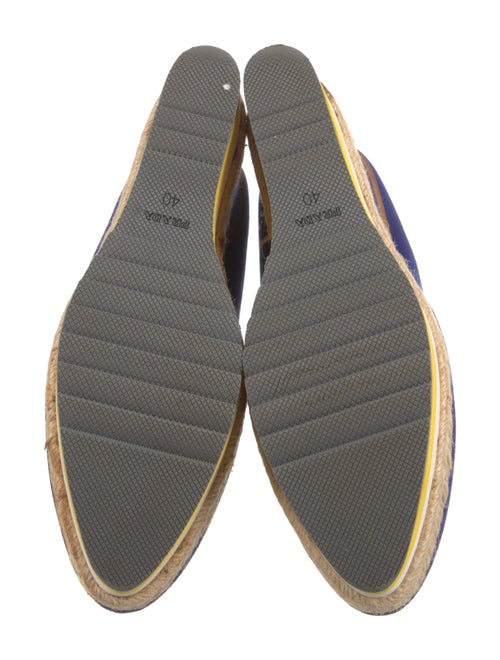 Prada Canvas Braided Accents Pumps