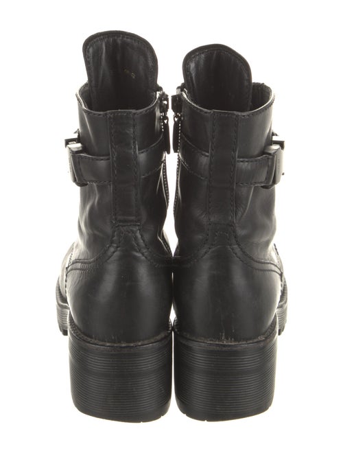 Prada Leather Combat Boots