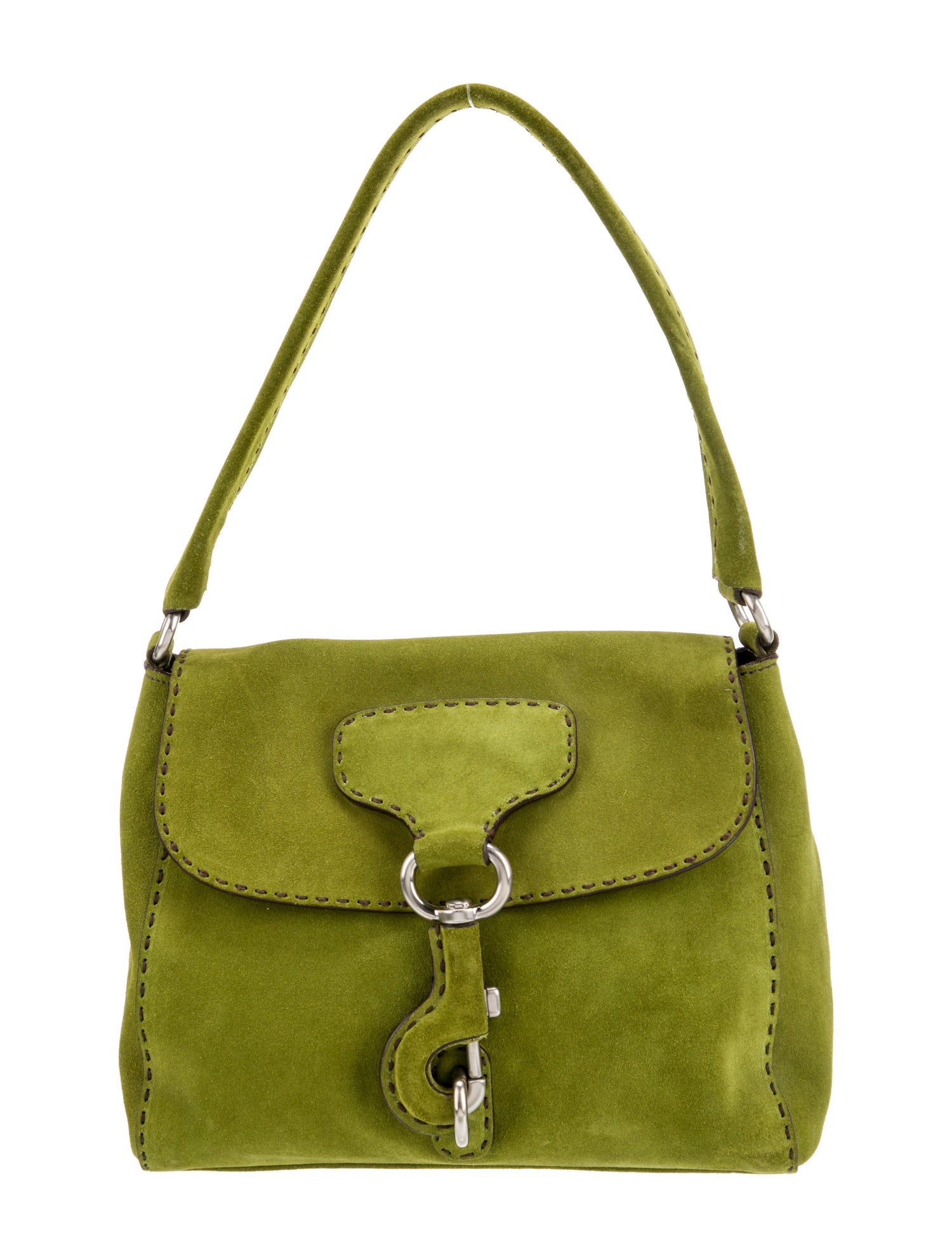 Prada Scamosciato Suede Shoulder Bag