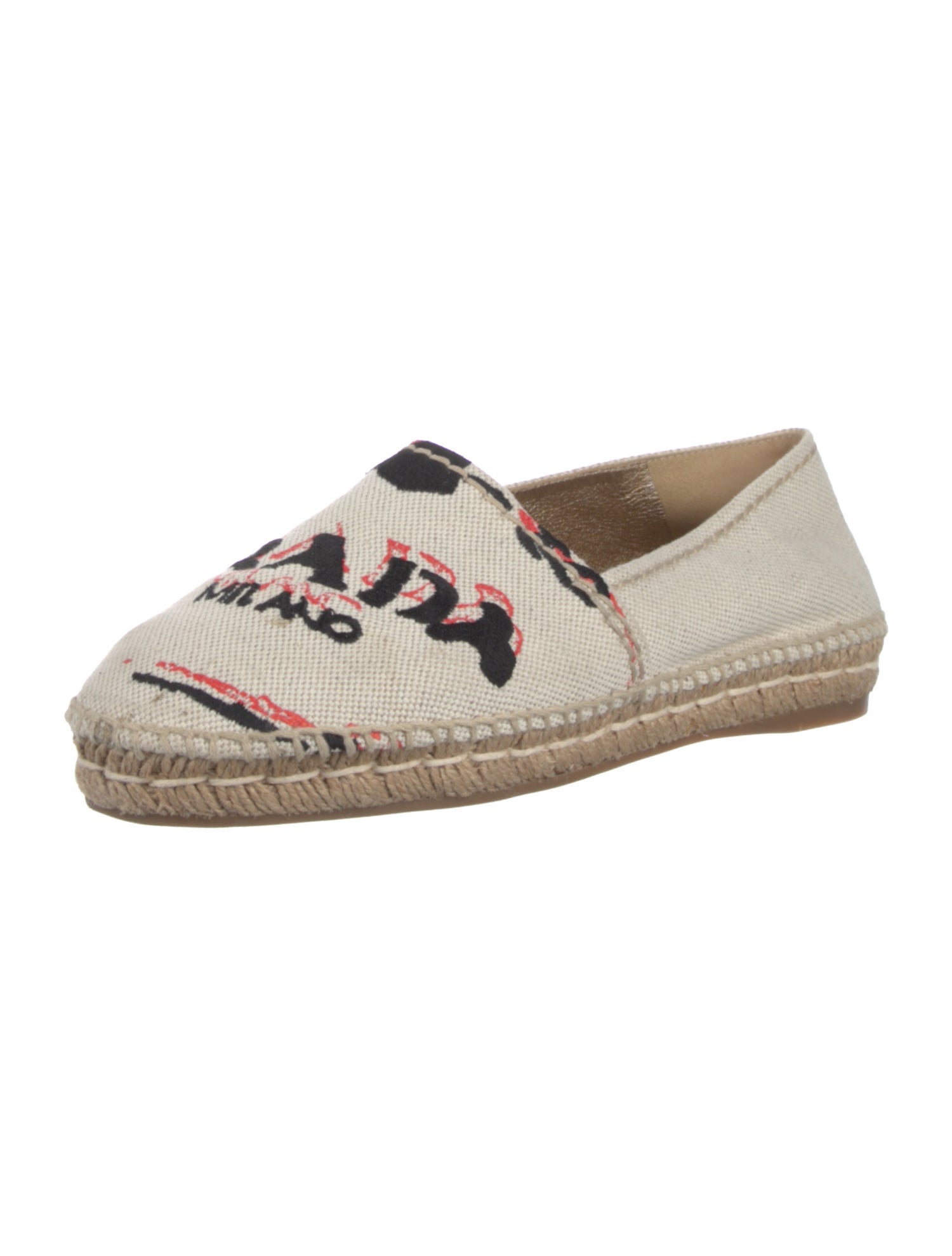 Prada Canvas Printed Espadrilles