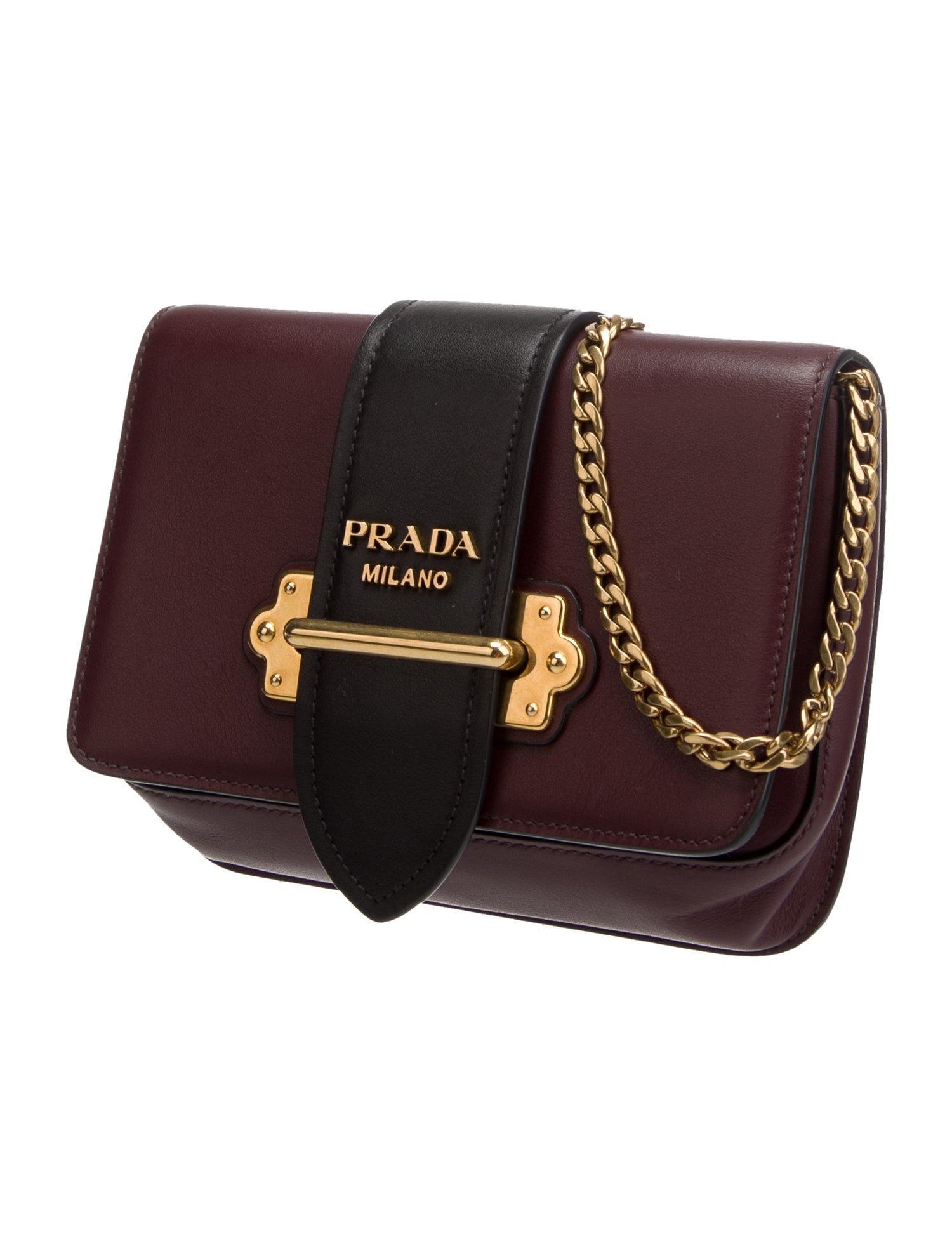 Prada City Calf Leather Cahier