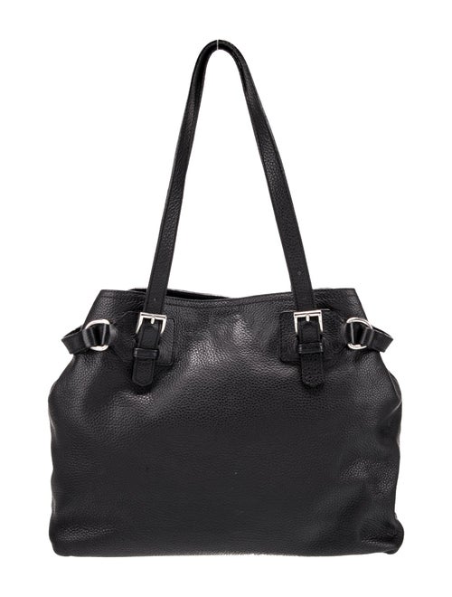 Prada Enameled Metal Triangle Tote