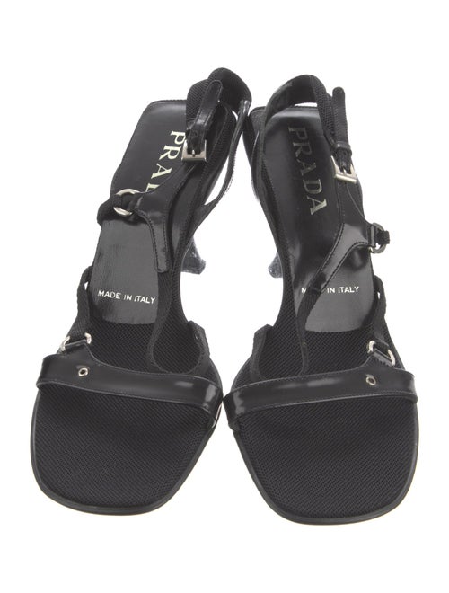 Prada Leather Slingback Sandals