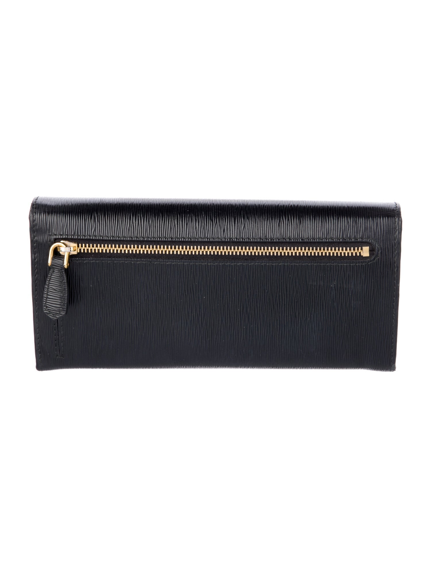 Prada Vitello Move Leather Continental Wallet